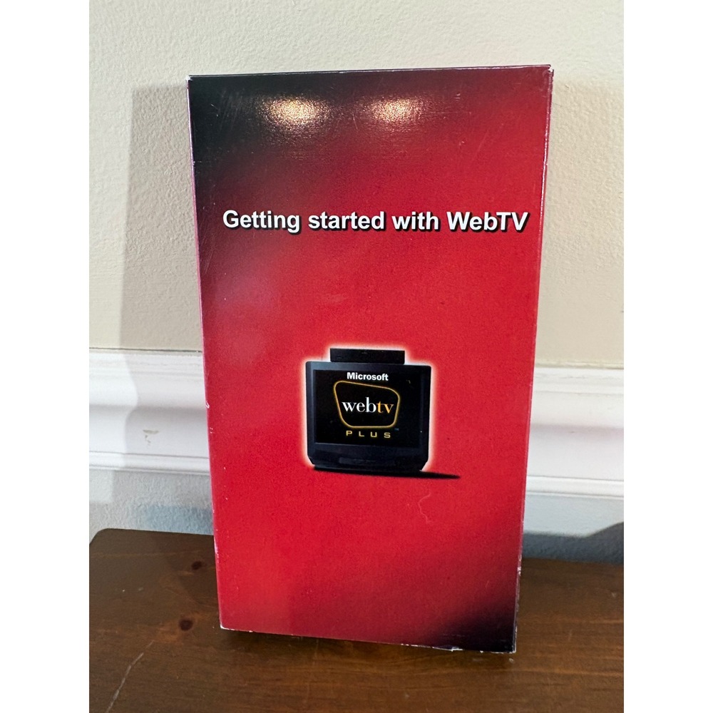 Microsoft WebTV Plus Getting Started VHS Tape Vintage Tech Instructional Movie